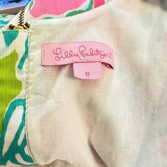 Lilly Pulitzer Cathy Sleeveless Shift in Don’t Give a Cluck Size 8 - Picture 7 of 8